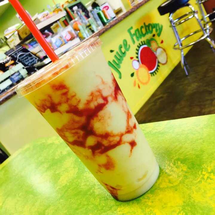 Juice Factory - One of the best drinks on the menu is the Lava Flow! - Juice Bars & Smoothies Near Me - Big Bear Lake, California