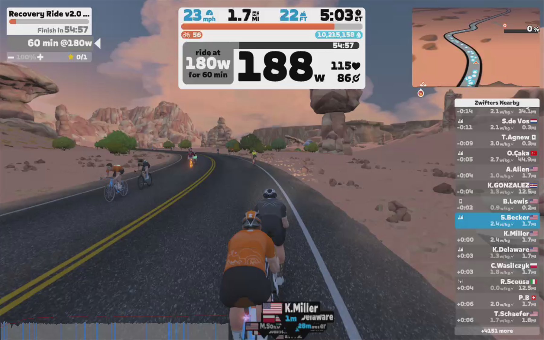 Zwift - Recovery Ride v2.0 + Yoga Stretches in Watopia