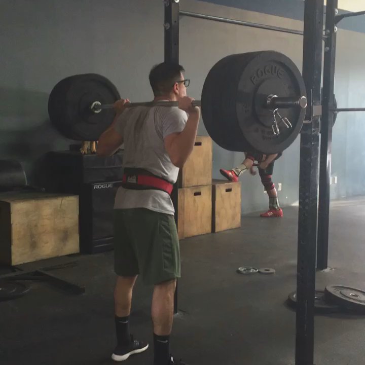 Balancepoint Crossfit - Working on back squats - Interval Training Gyms Near Me - Colton, California