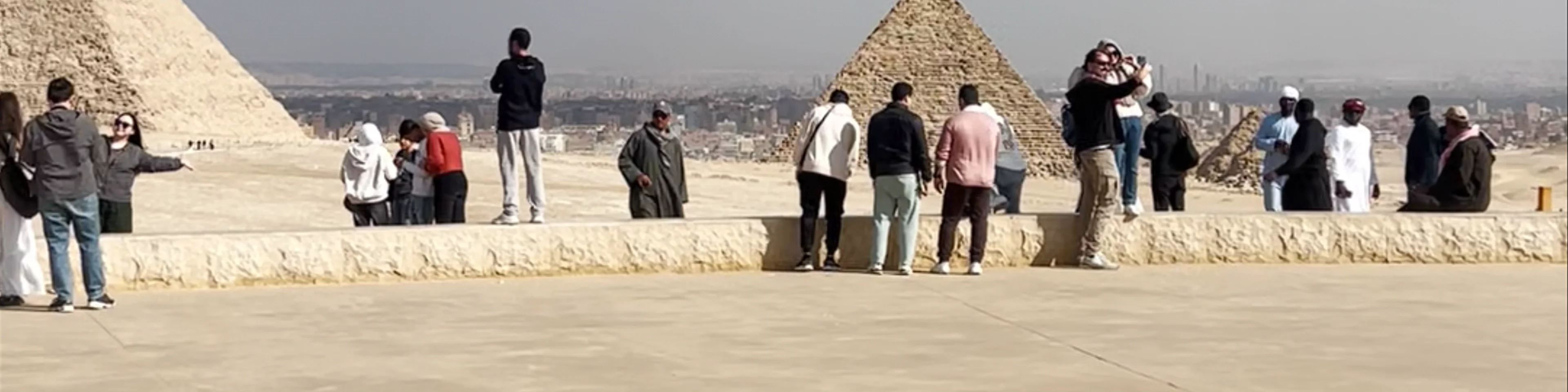 Panoramic View of the Pyramids