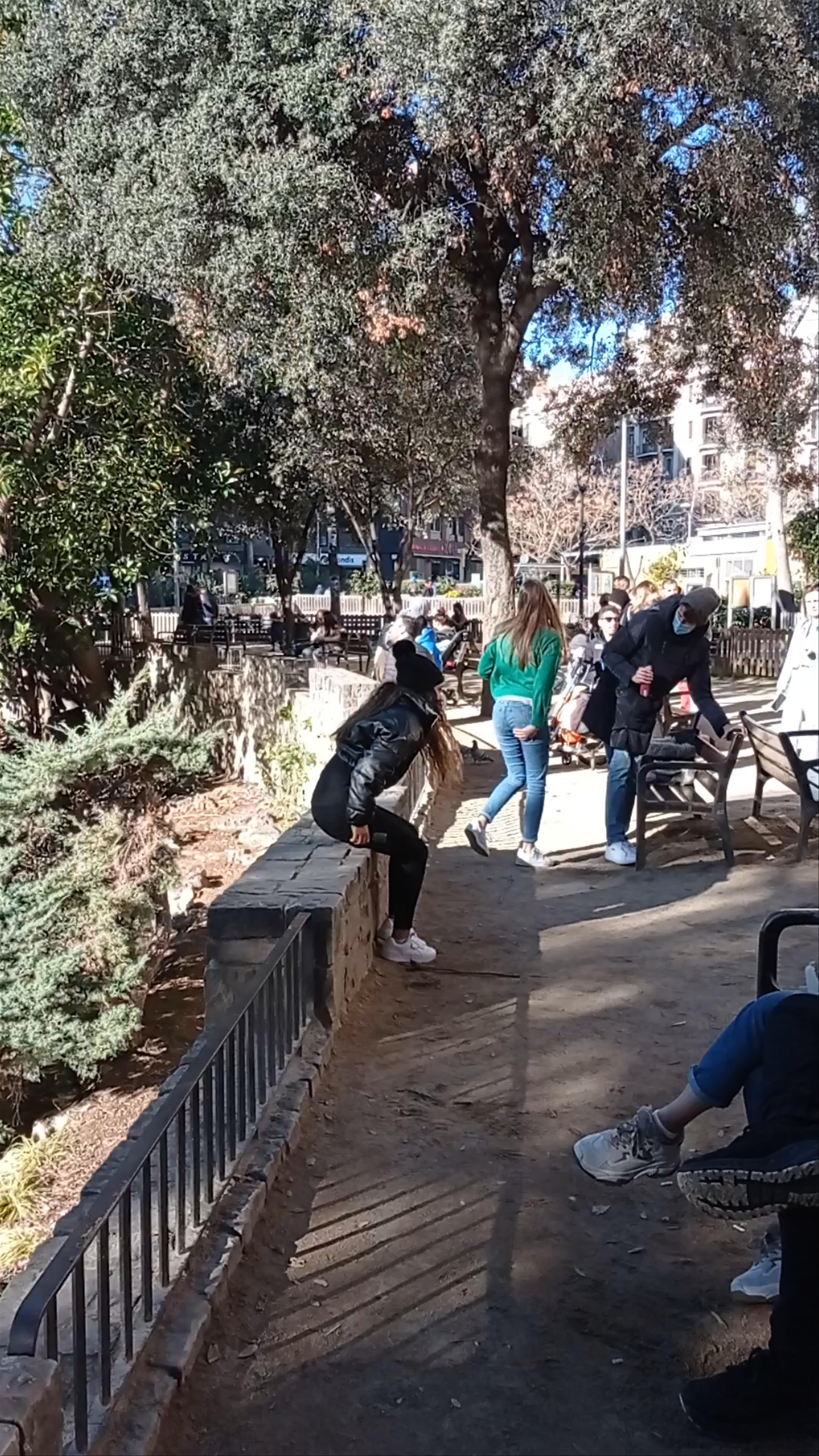 Peaceful Afternoon at Plaça de Gaudí, Barcelona