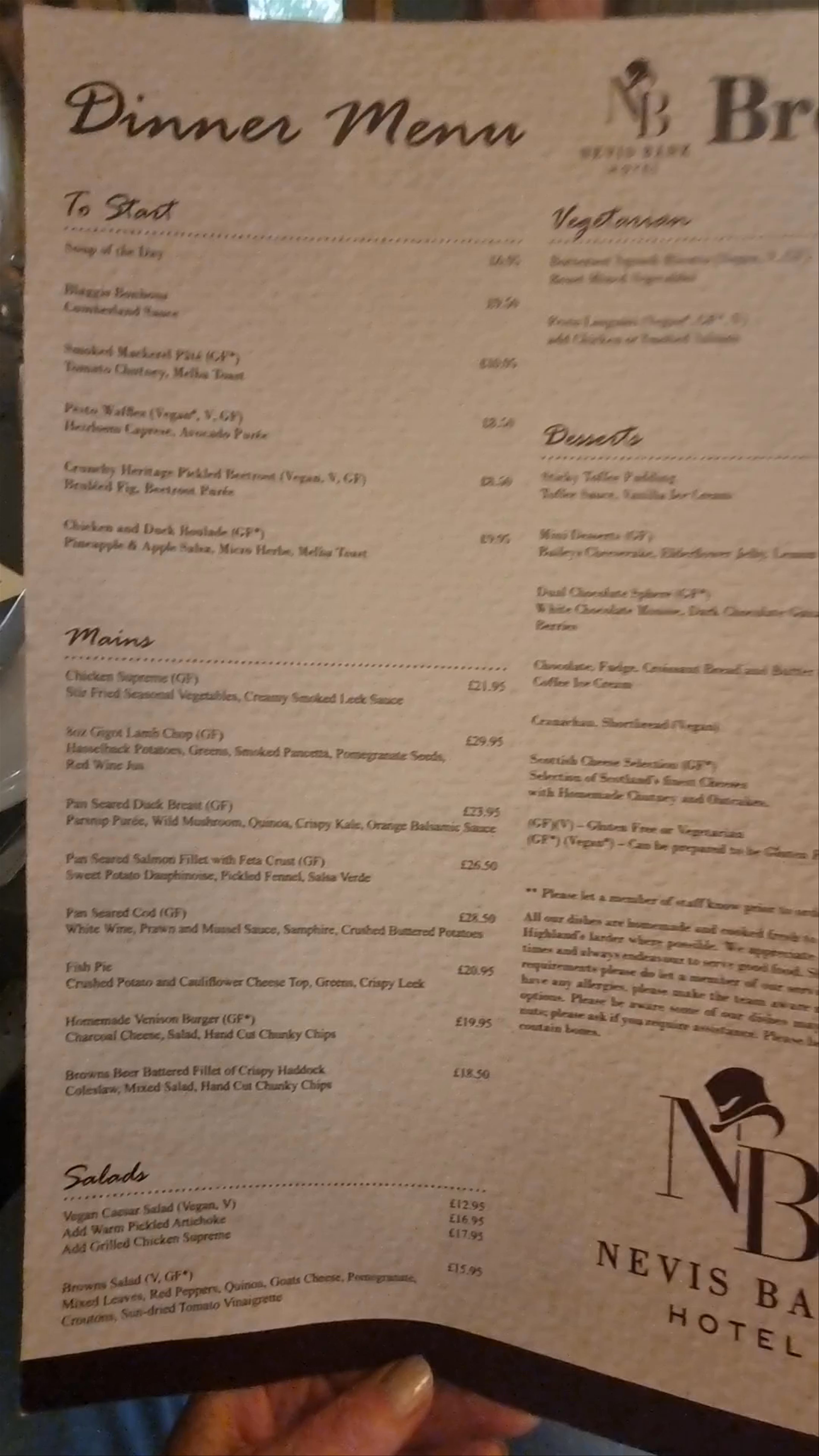 Nevis Bank Inn & Browns Restaurant