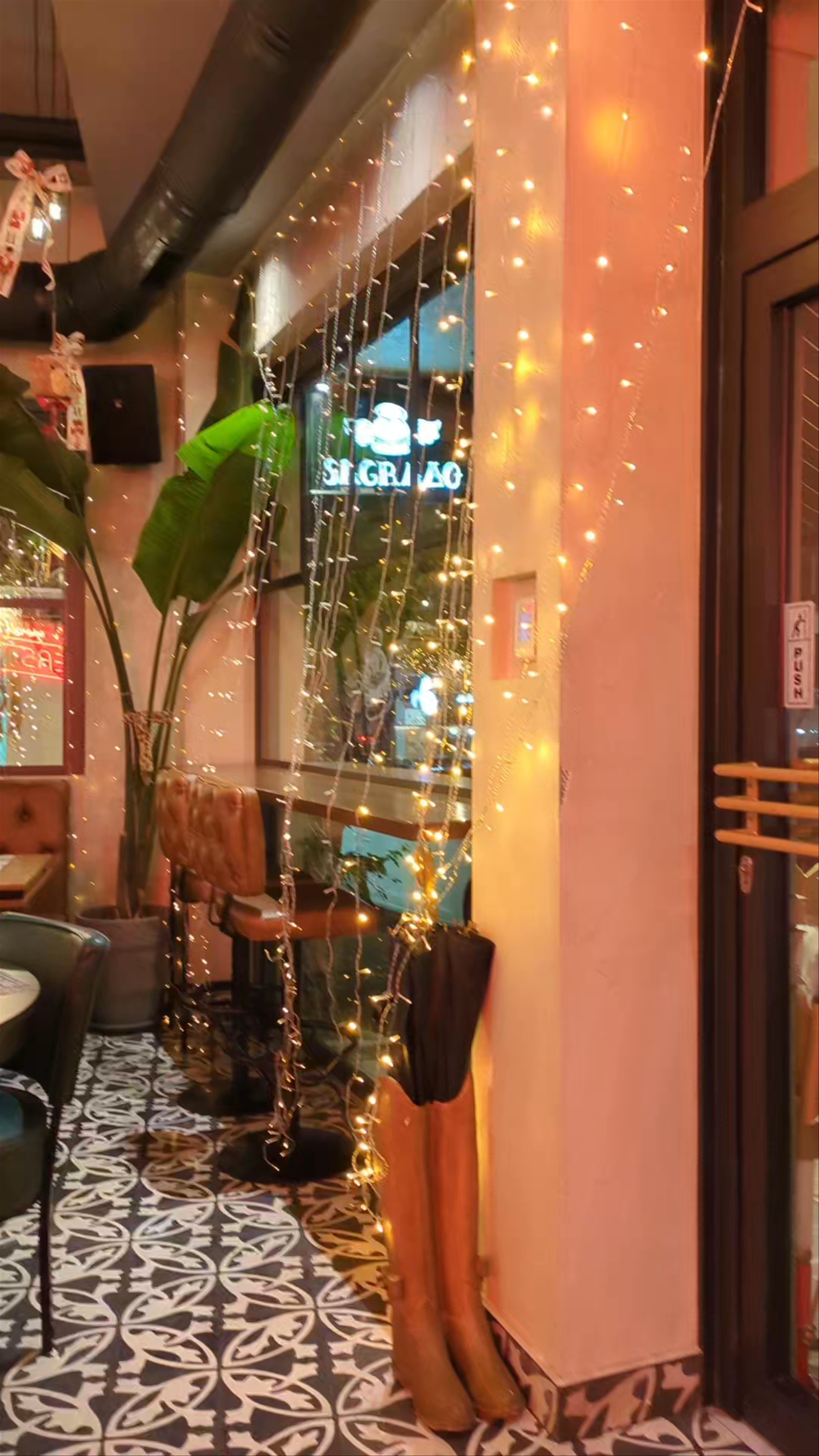 Festive Evening Ambiance at Sagrado in Polichni, Greece