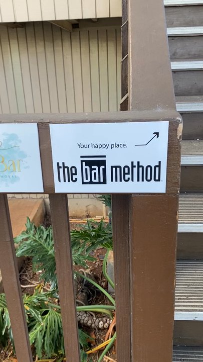 The Bar Method Honolulu - Walking up the stairs to get to the studio. (Second floor above Keiki 2 Keiki and the ballet store) - Barre Classes Near Me - Honolulu, Hawaii