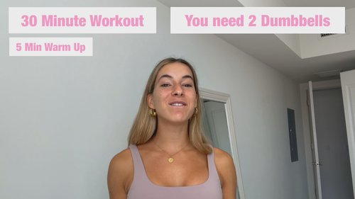 30 Min - Dumbbell Tone Up with Warm Up & Cool down