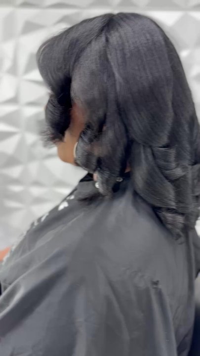 A Man's Touch Salon - Curls before the pull - Hair Salons Near Me - Houston, Texas