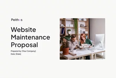 Preview of Website Maintenance Proposal Template