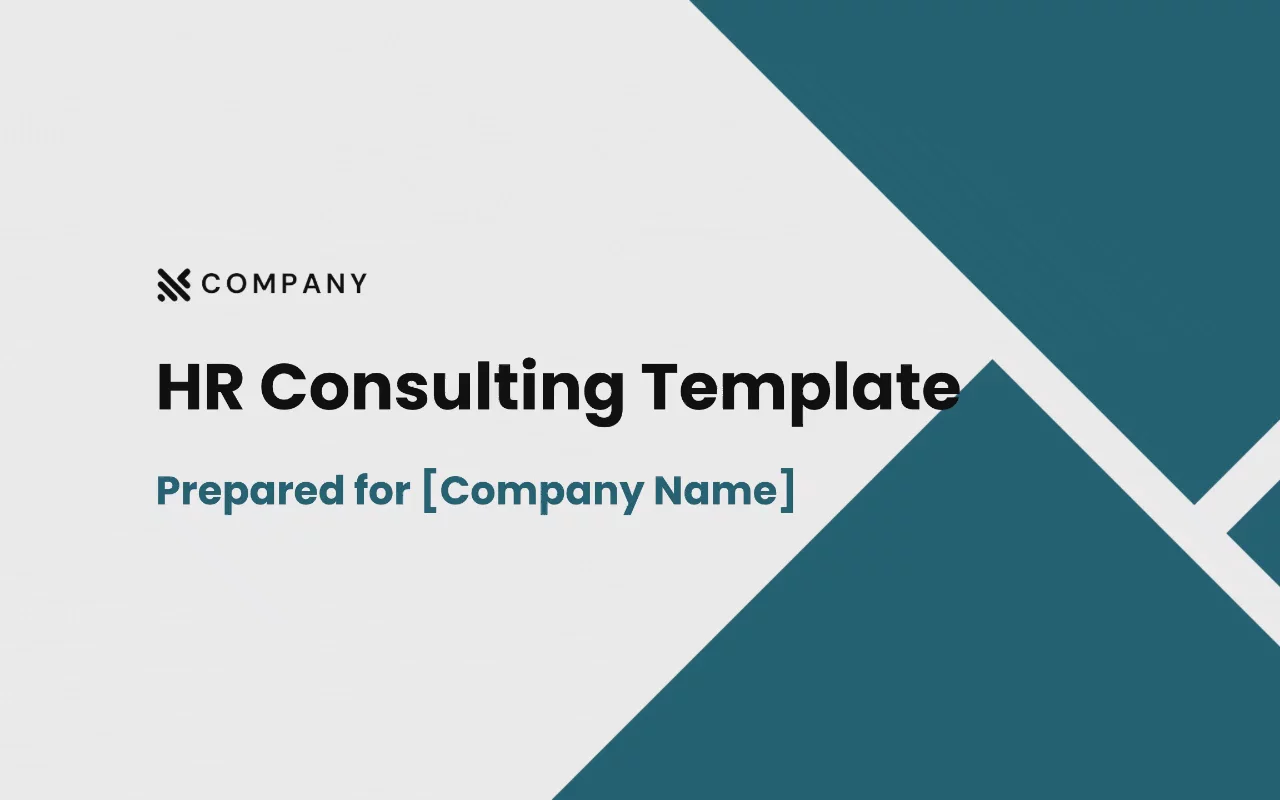 Preview of HR Consulting Proposal Template