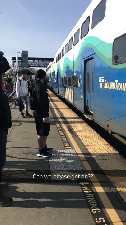 Sound Transit - Another train overshoots to the station - Public Transportation Near Me - Seattle, Washington