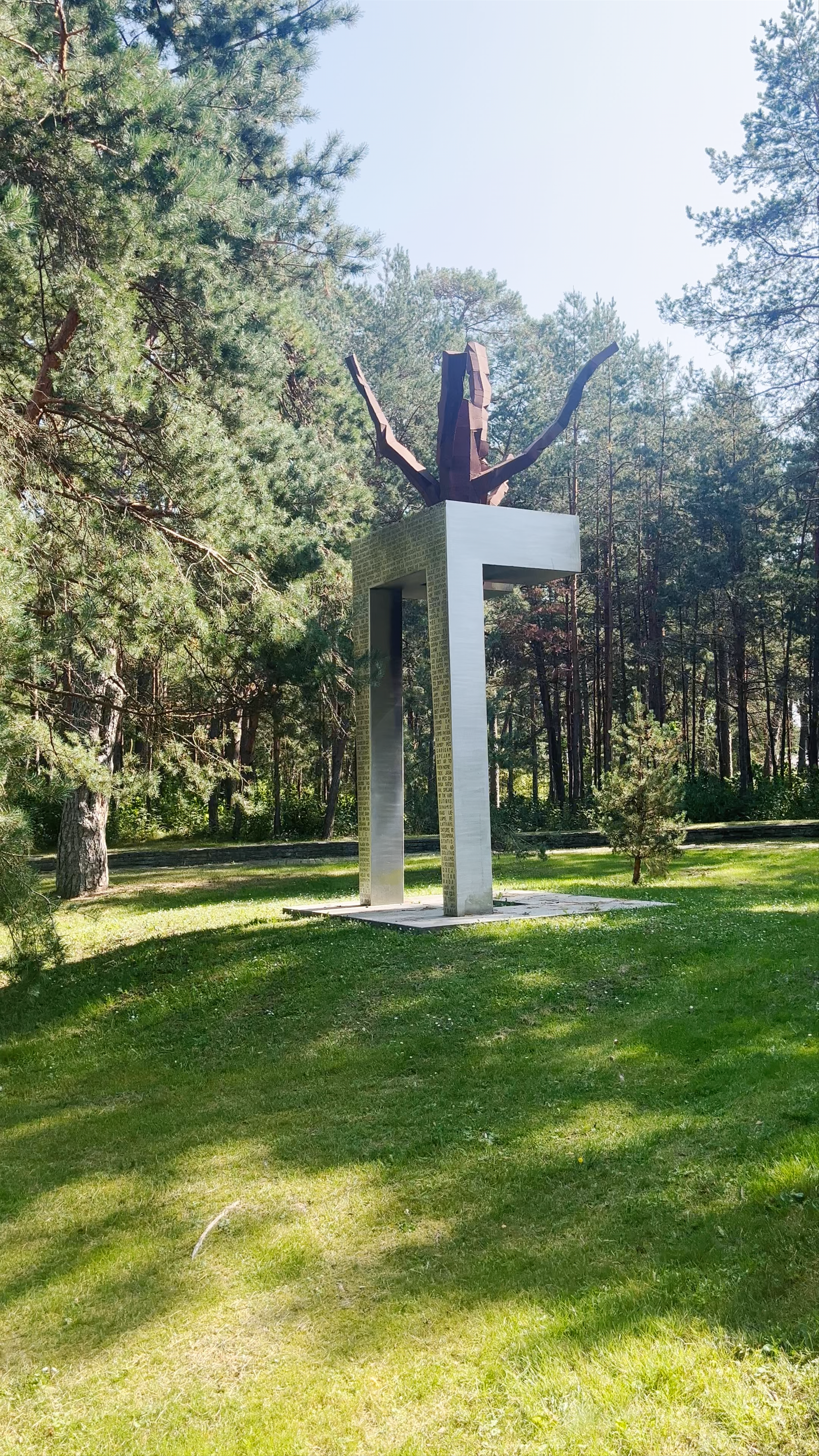 Serene Sculpture Among Pine Forests in Jūrmala