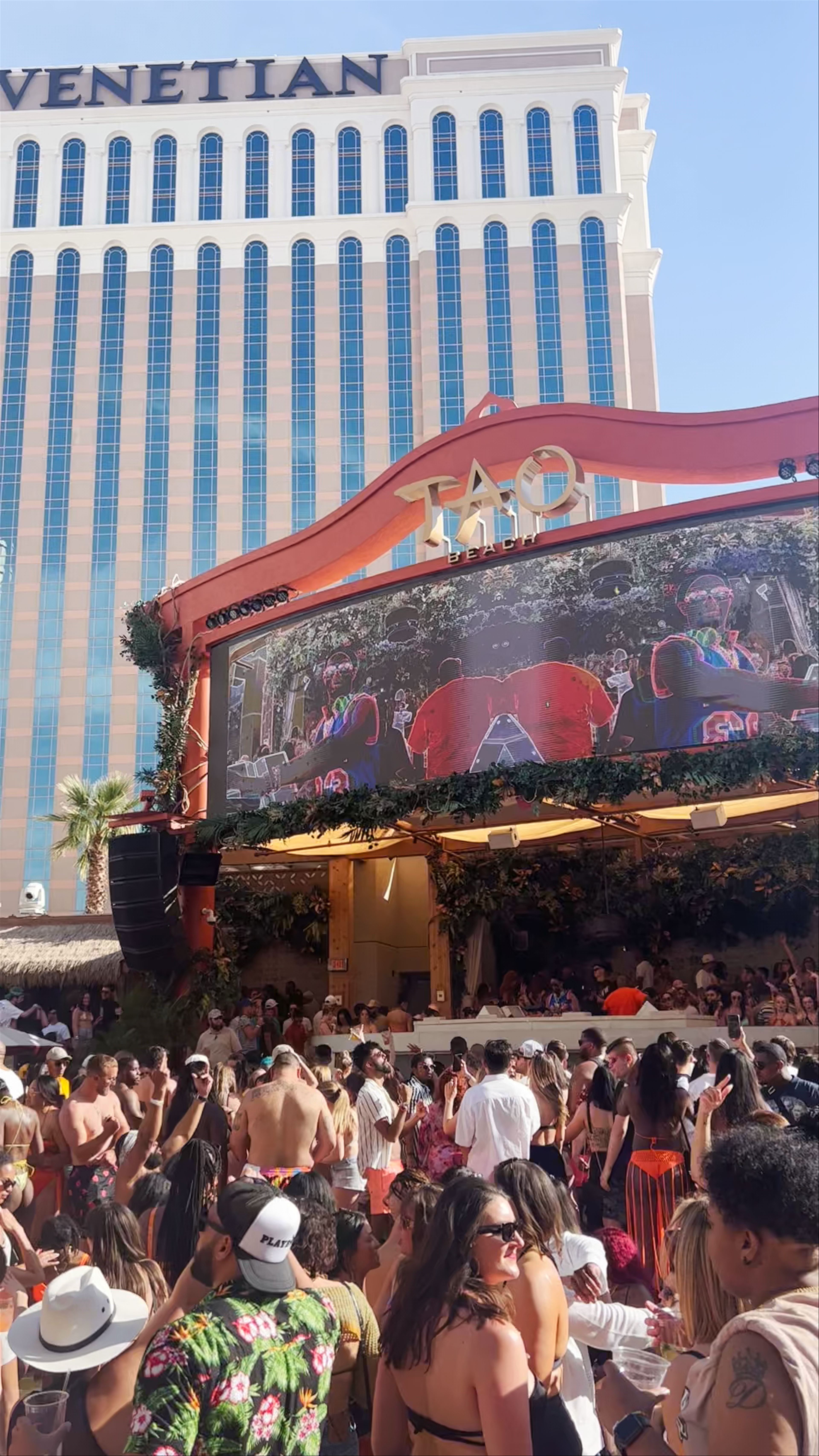 TAO Beach Dayclub Party Vibes at The Venetian, Las Vegas