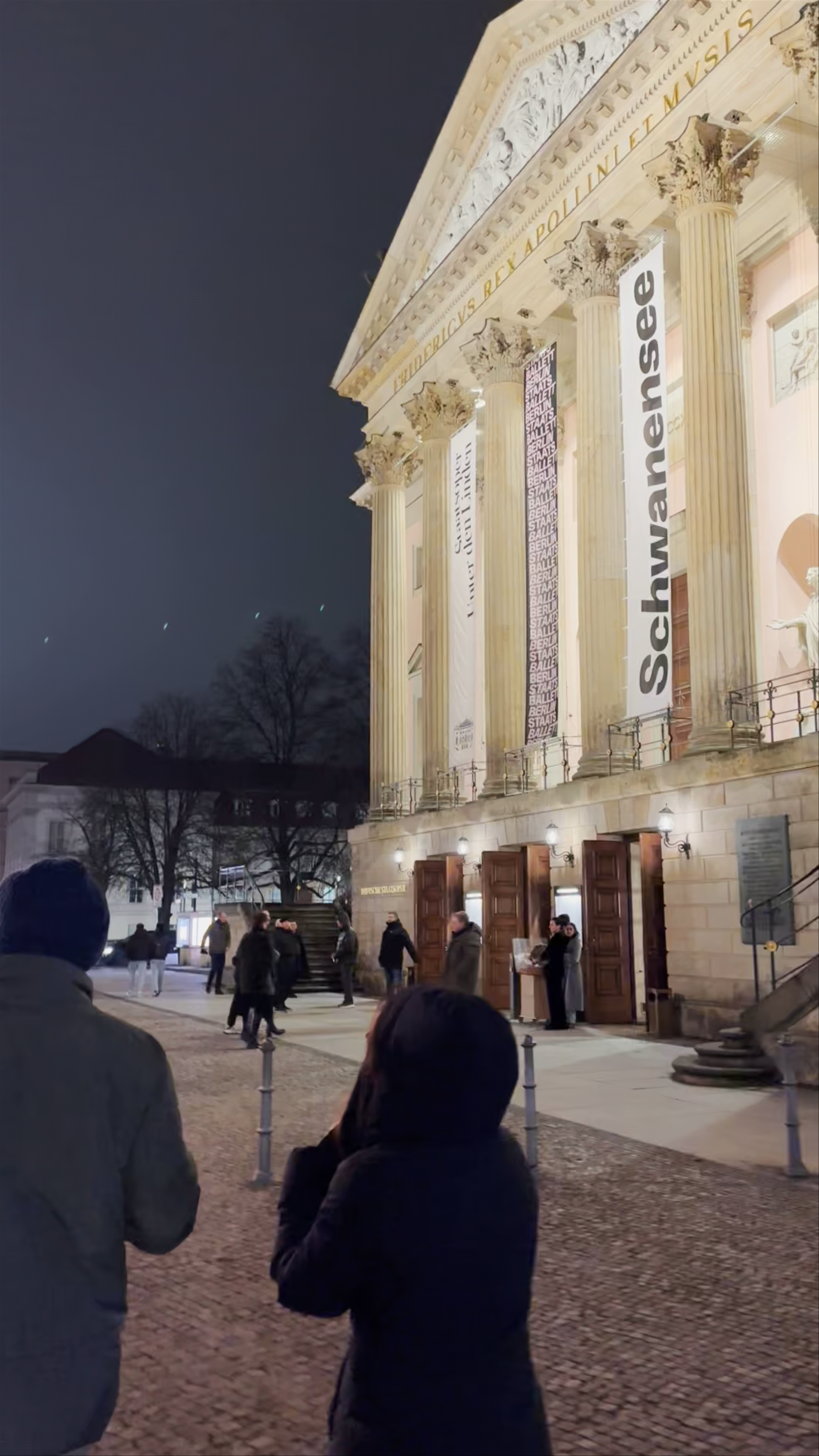 Evening at Staatsoper Unter den Linden: Berlin's Historic Opera House Illuminated