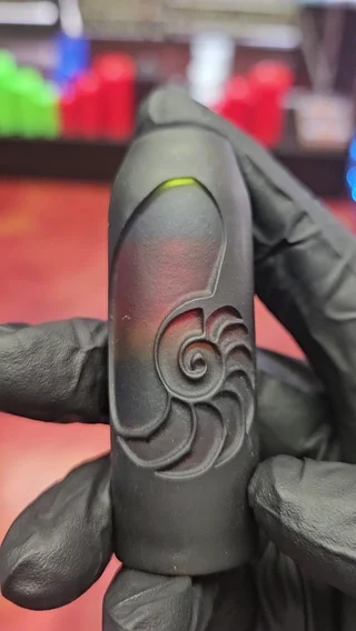 Preview pic of Johnathan Paul Bennet Carved Chillum