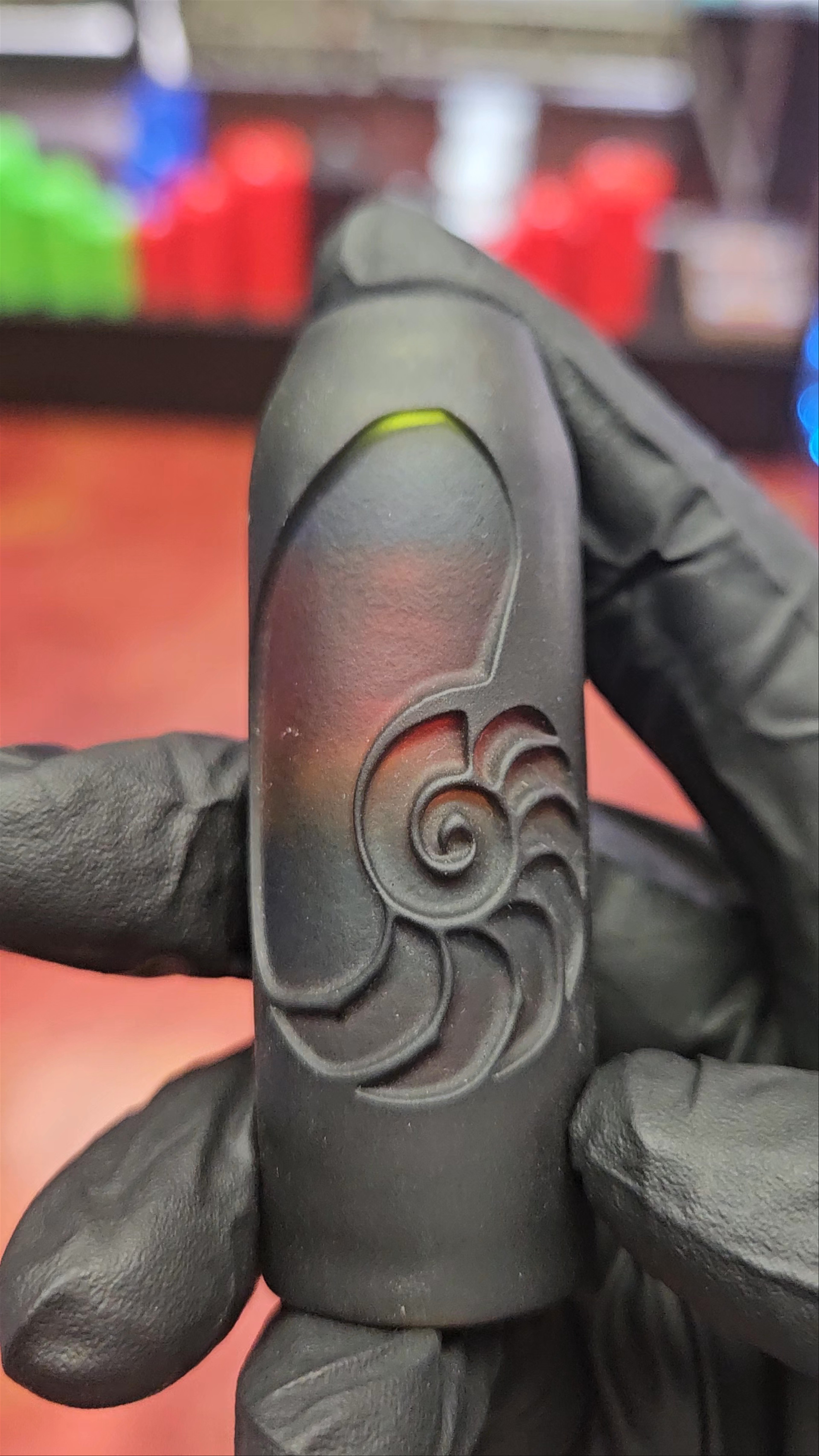 Preview pic of Johnathan Paul Bennet Carved Chillum