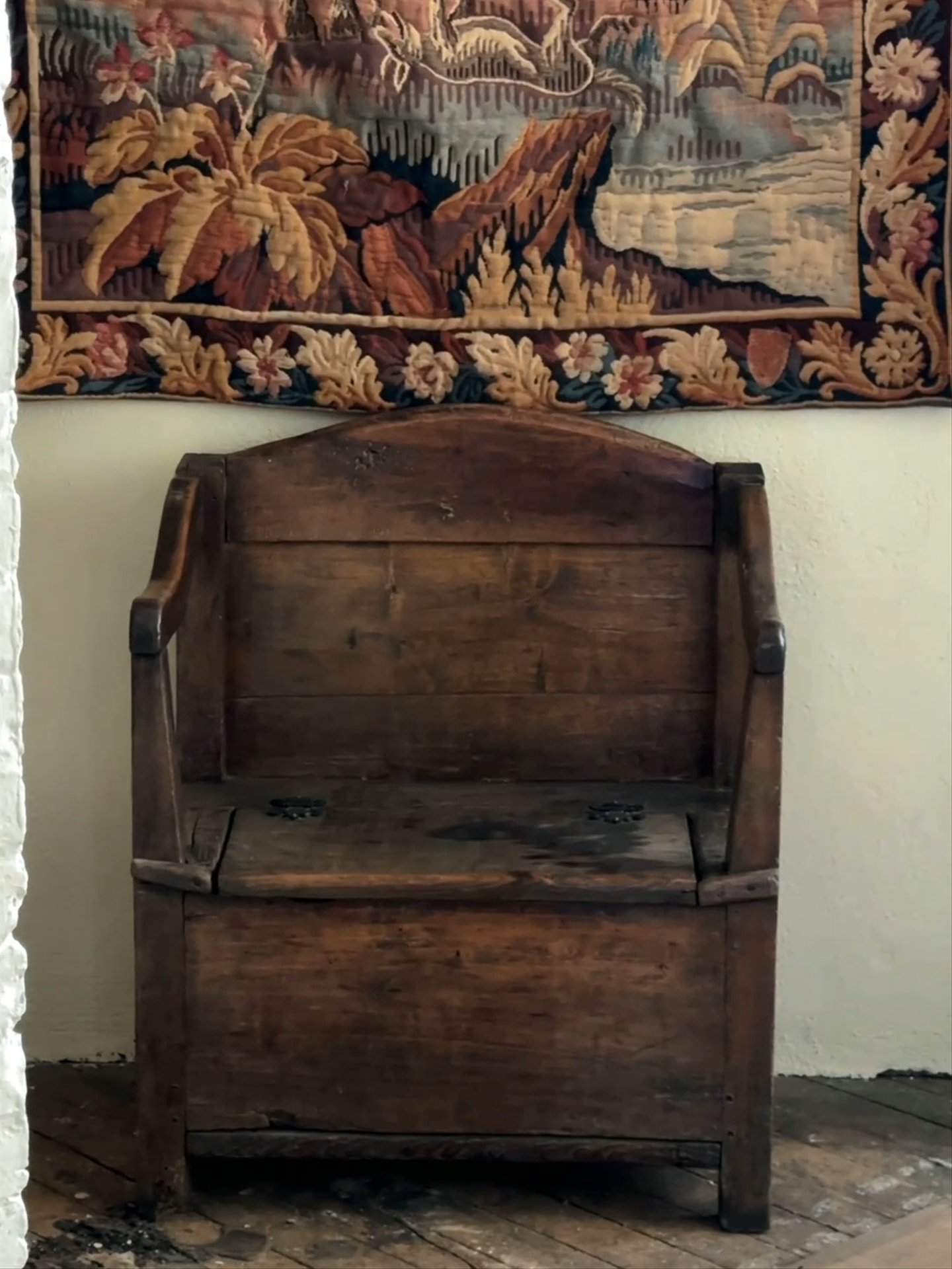 Antique Salt Box Bench