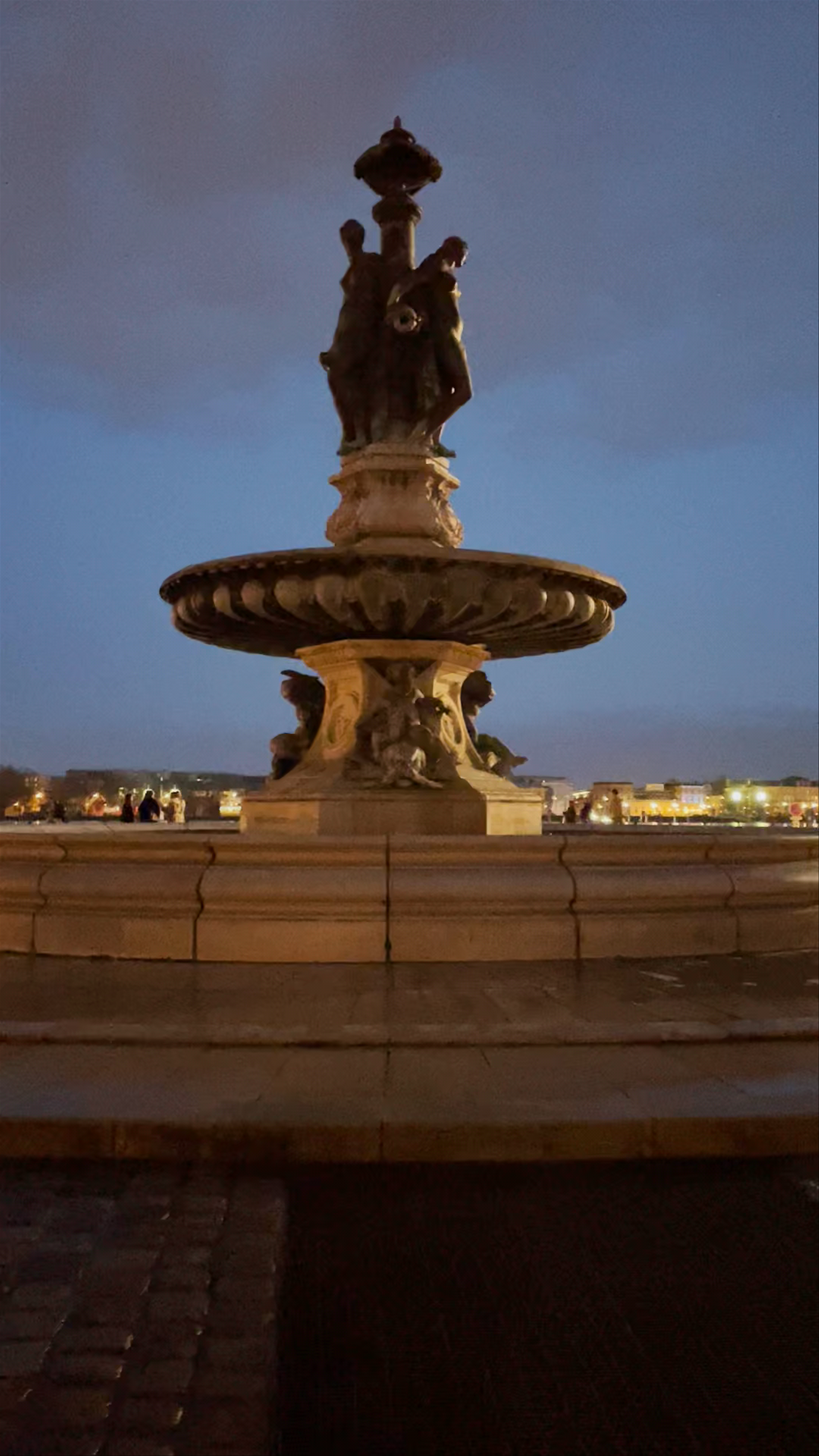 Evening Serenity at Place de la Bourse, Bordeaux