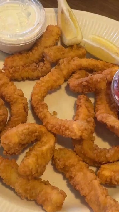 Stox Restaurant Bakery & Bar - already eaten calamari... amazing we couldn't wait to take video.. - Bakeries Near Me - Downey, California