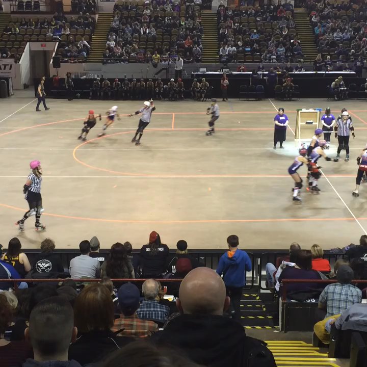 Brewcity Bruisers - During a Jam - Amateur Sports Teams Near Me - Milwaukee, Wisconsin
