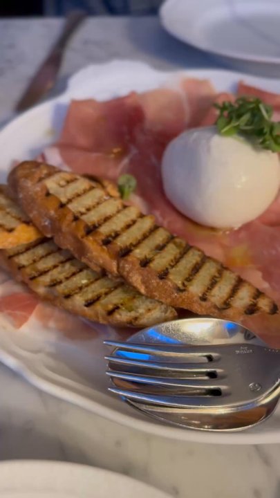 Bar Enza - Barrada cheese with prosciutto and bread - Italian Near Me - Cambridge, Massachusetts