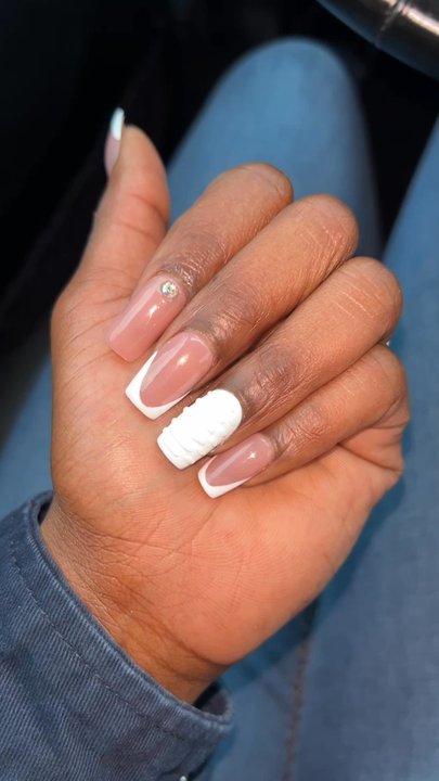 Monica Nails - I asked her to do whatever she wanted just nothing too flashy and she NAILED IT!!! - Nail Salons Near Me - Augusta, Georgia