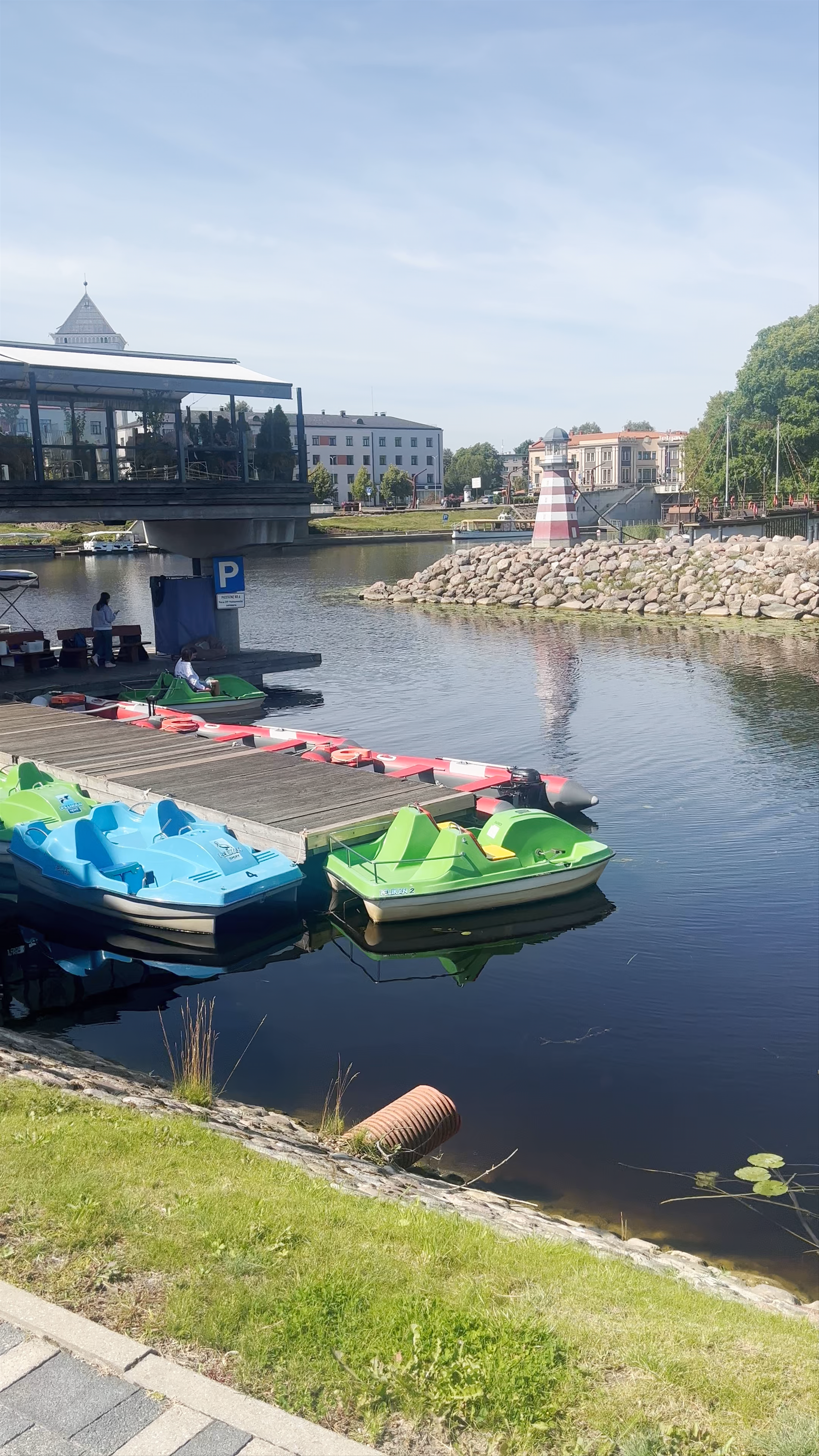 Serene Summer Day at Mail Islands Ship Pier, Jelgava