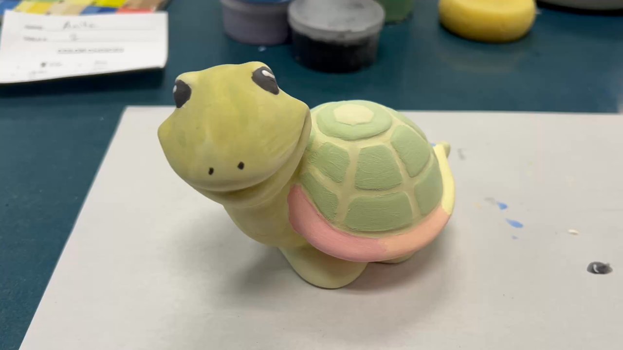 Ceramic Cafe - 04/13/2026 my lil turtle. Couldn't find a honu so this is closest. Cute lil buggah! - Paint-Your-Own Pottery Near Me - Overland Park, Kansas