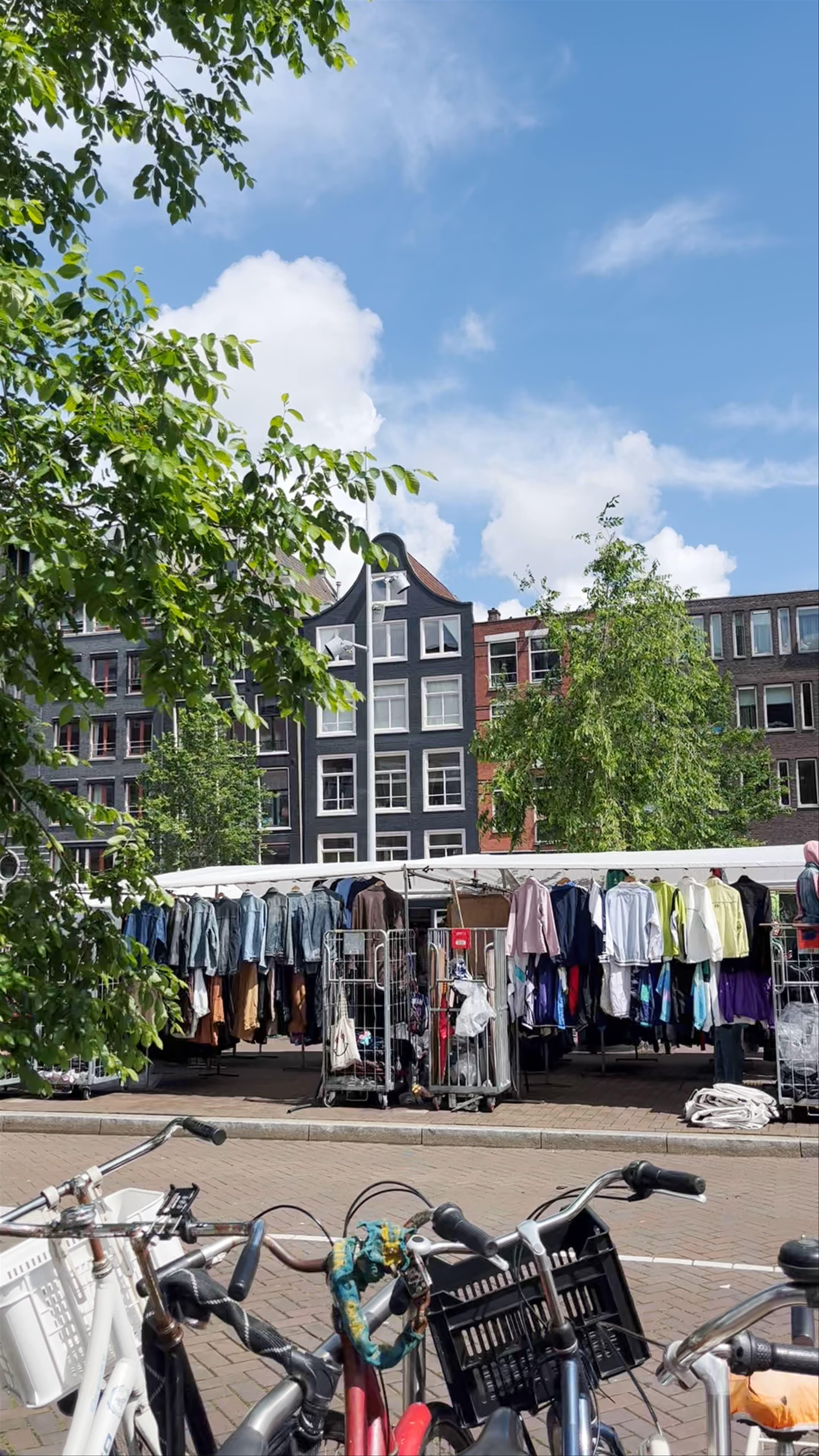Exploring Moses and Aaron Church and Waterlooplein Market in Amsterdam