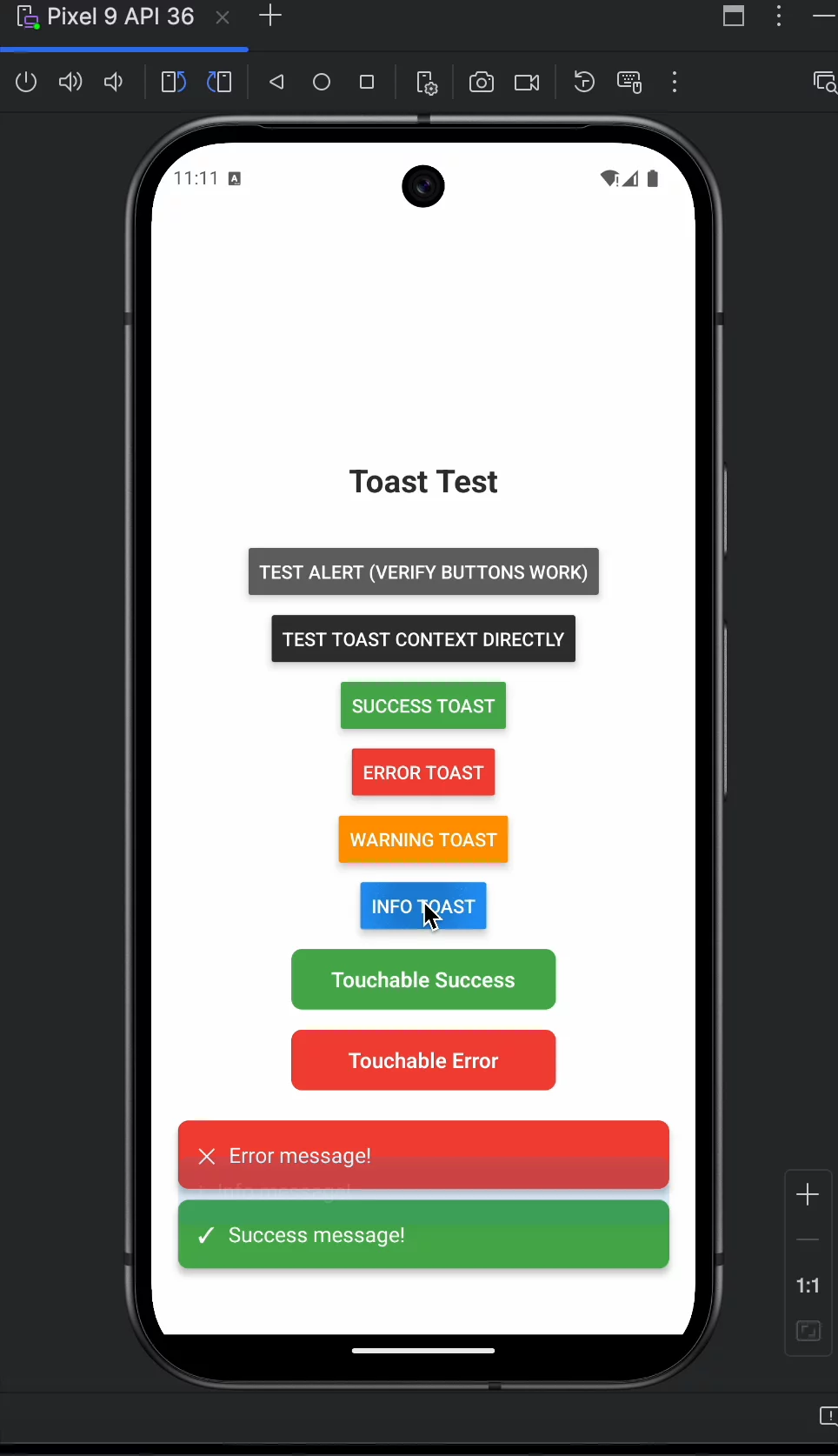 React Native Toastify image 1