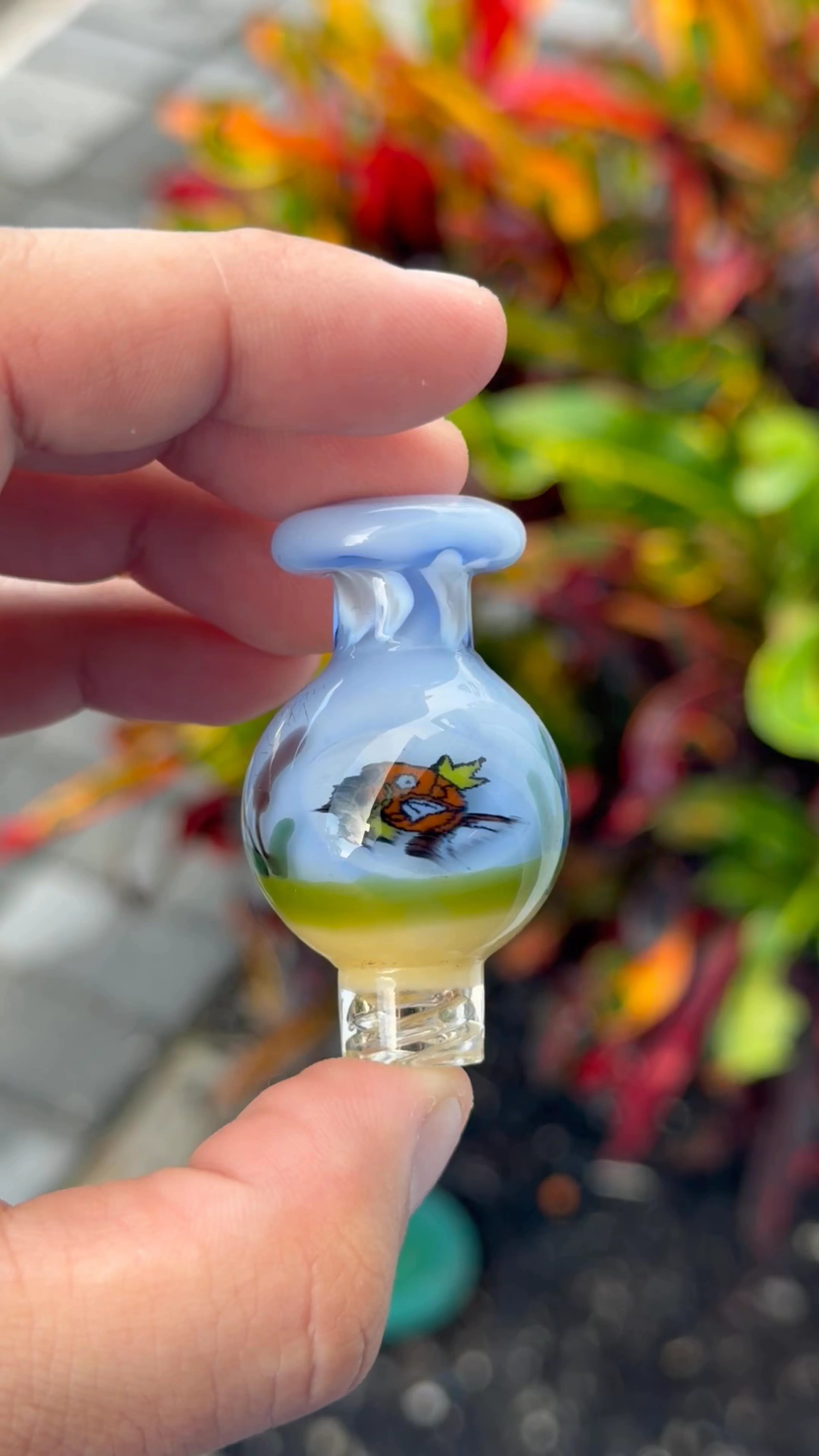 Preview pic of Saiyan Glass Pokémon Spinner Cap