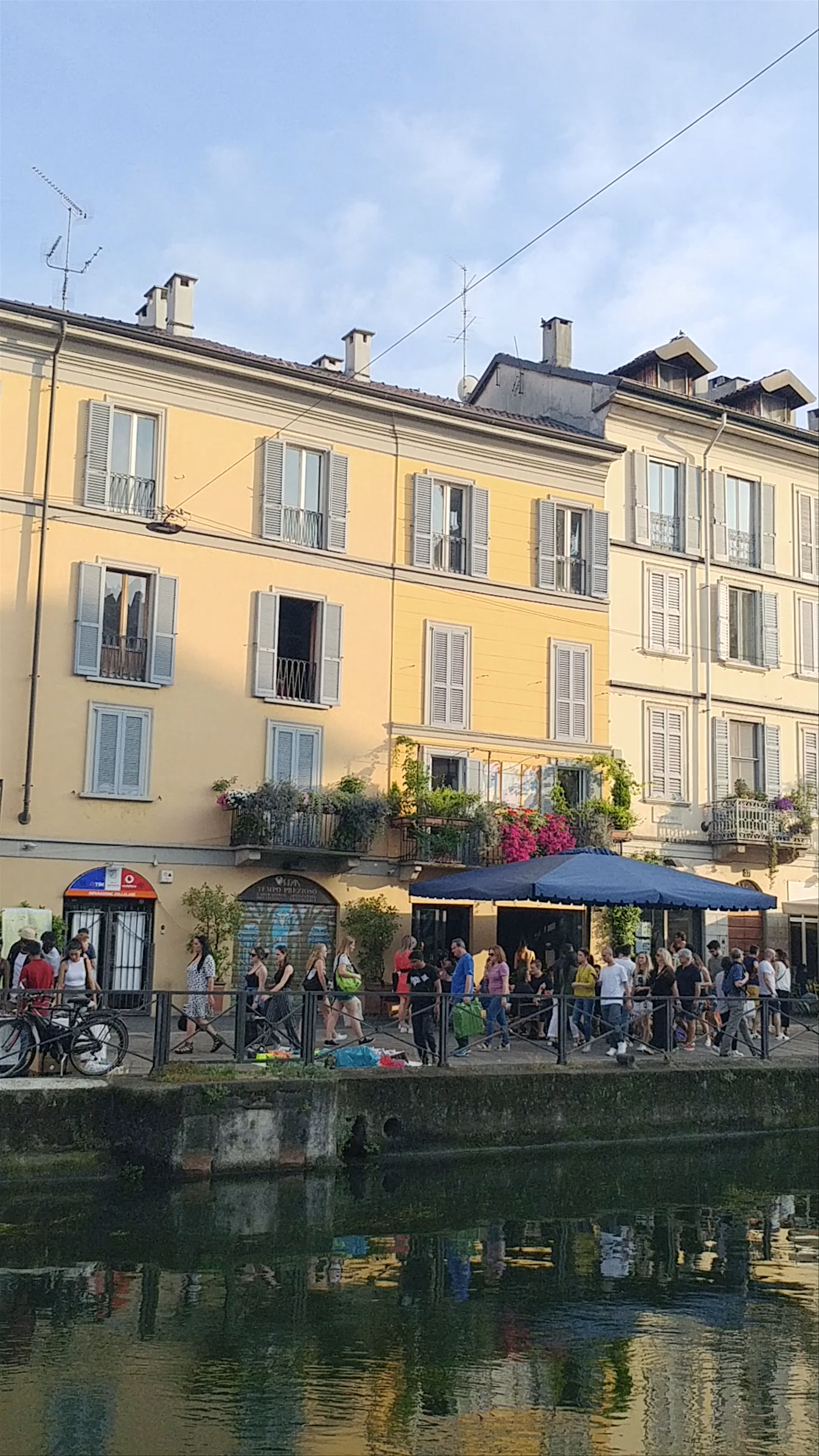 Evening Stroll Along Naviglio Pavese, Milan