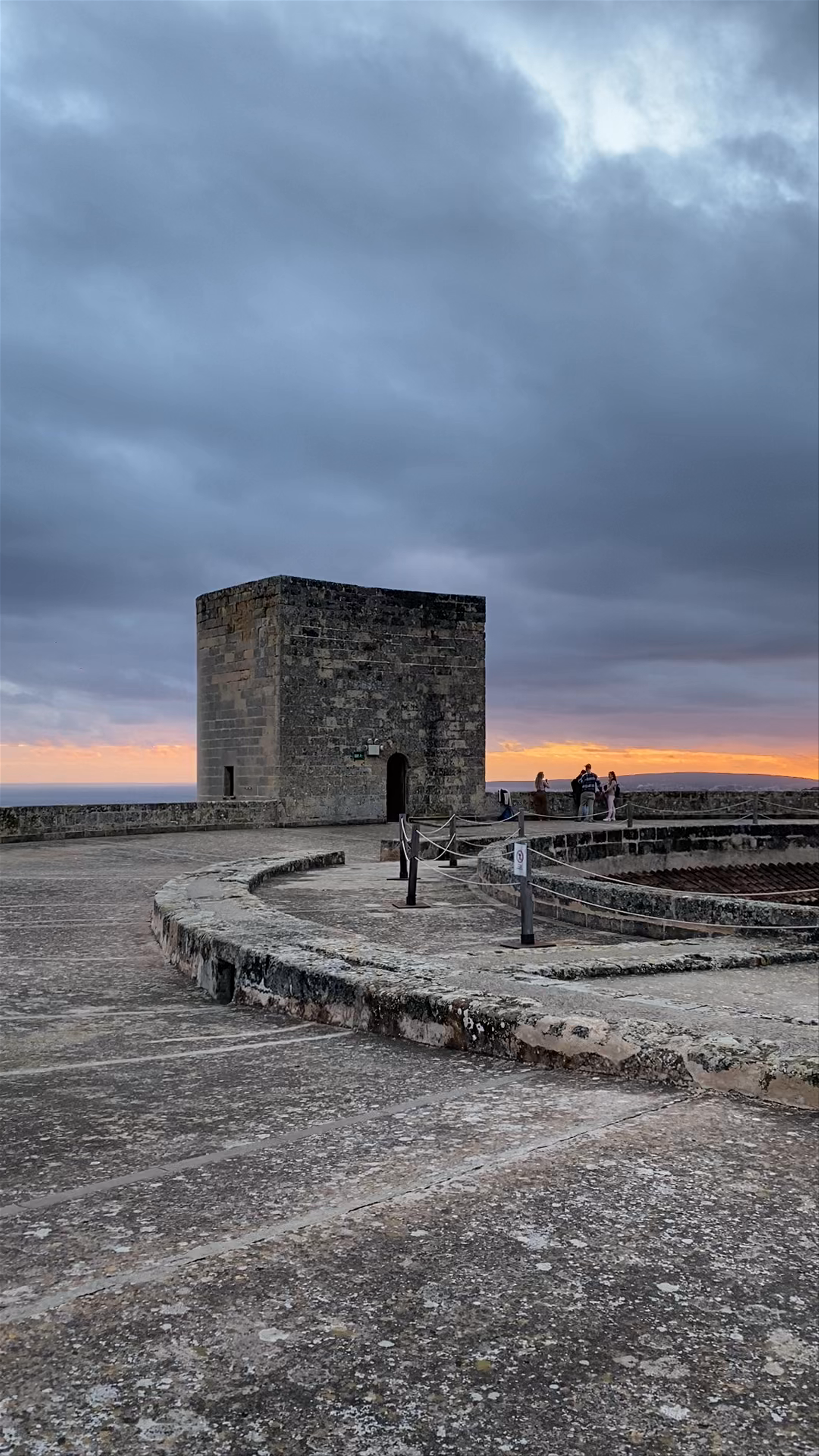 Castell de Bellver: Majestic Sunset at Palma's Historic Fortress