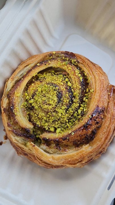 Peixoto Coffee - Pistachio pastry from Great Gadsby - Coffee Roasteries Near Me - Gilbert, Arizona