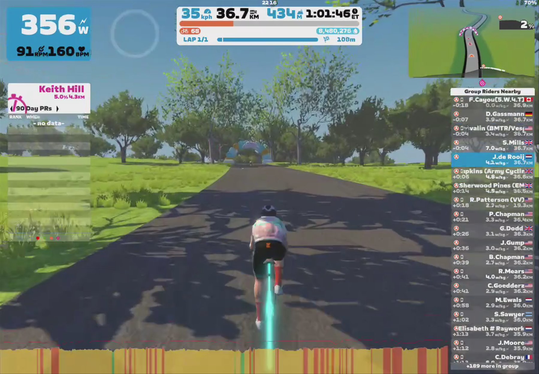 Zwift - Group Ride: Long | Stage 2 | The Zwift Big Spin 2024 on Keith Hill After Party in London