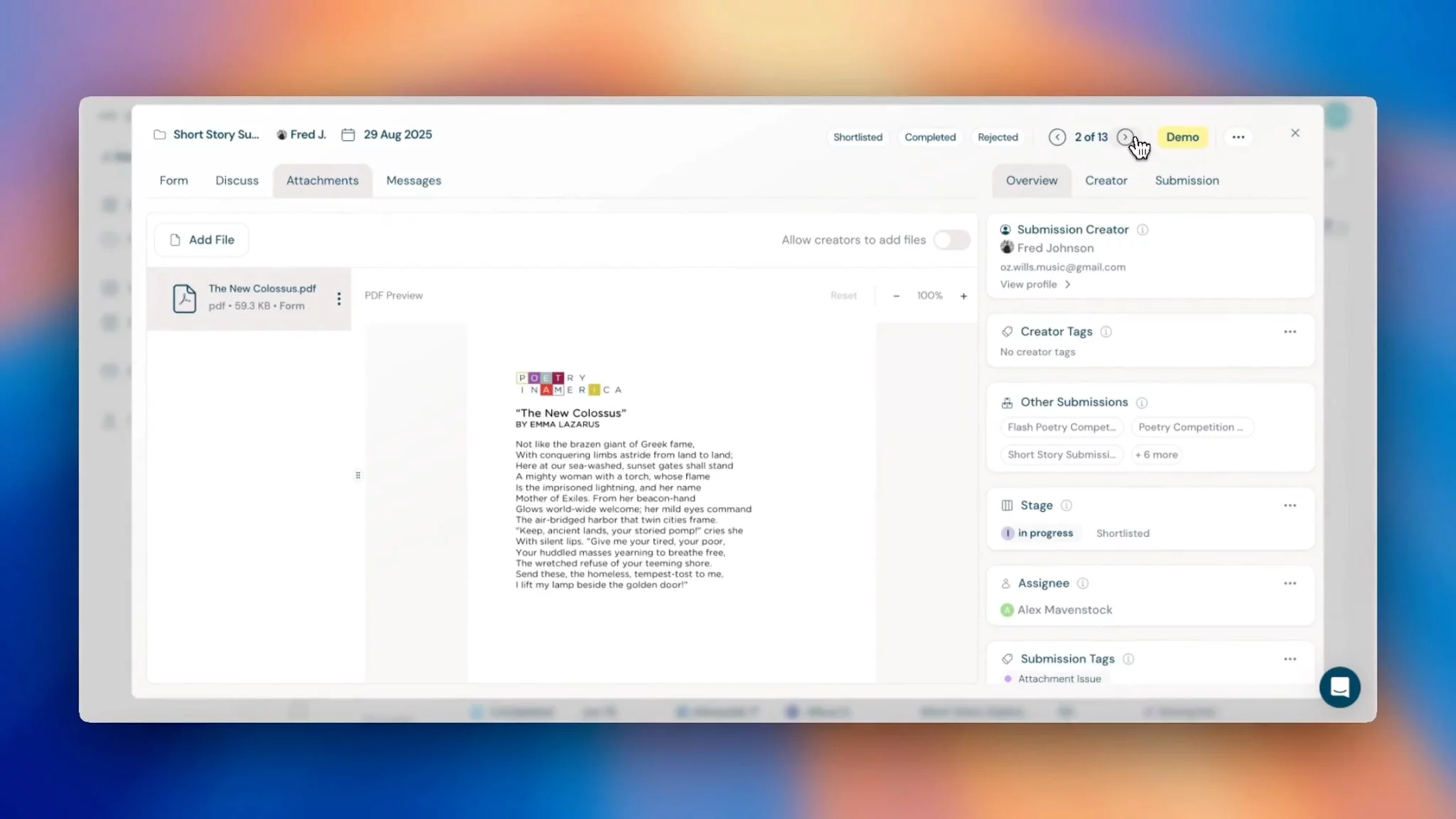 Dapple | Submission Management Software image 1