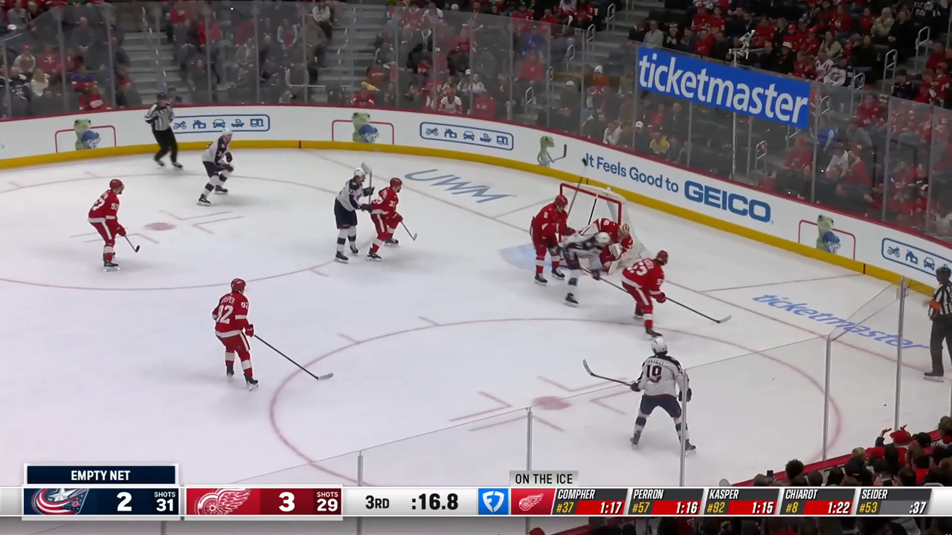 Fantilli Ties It at 3 with 17 Seconds Remaining · Apr. 7, 2026