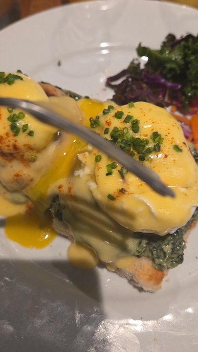 Chapter IV - This was the Oyster Benedict but they let my substitute to crab cake - Southern Near Me - New Orleans, Louisiana
