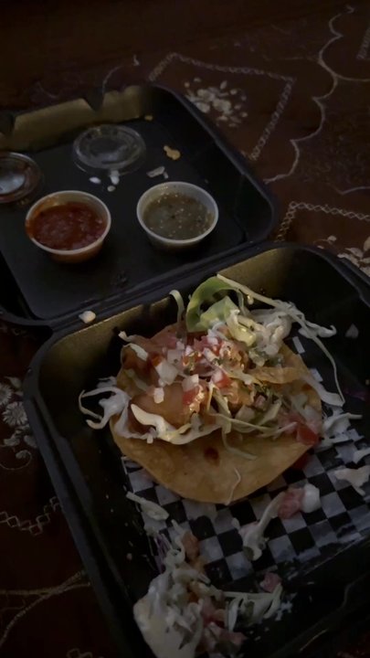 El Taco Buchon - GLASS INSDE SHRIMP TACOS - Seafood Near Me - Commerce, California