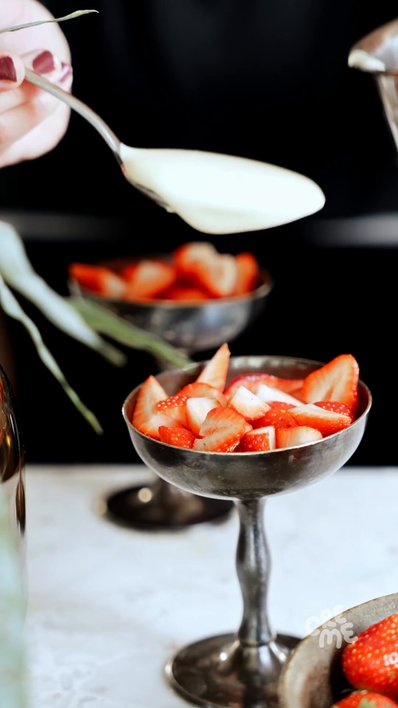 Rose Zabaione & Strawberries