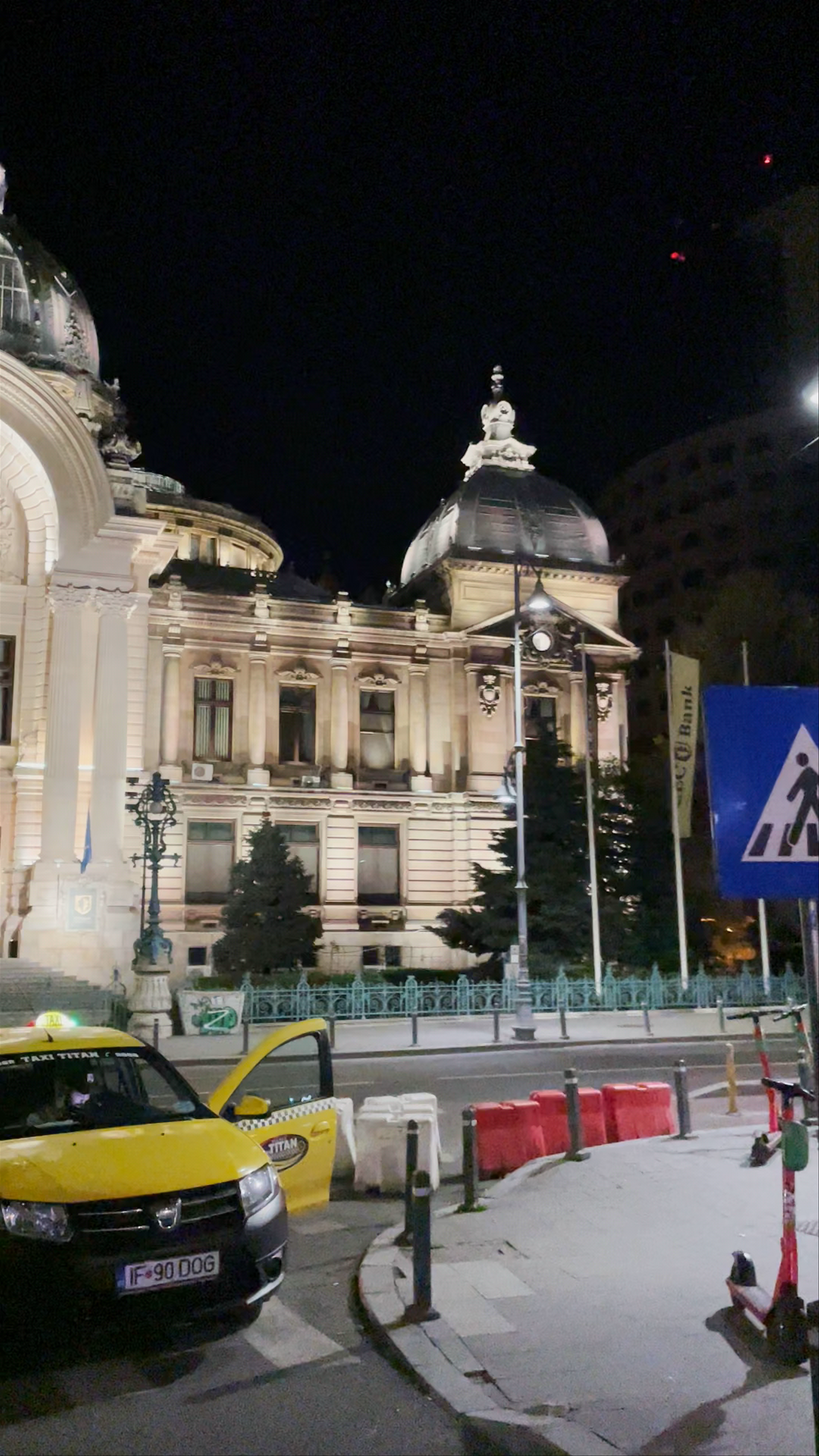 Palace of the Deposits and Consignments Nighttime Elegance in Bucharest