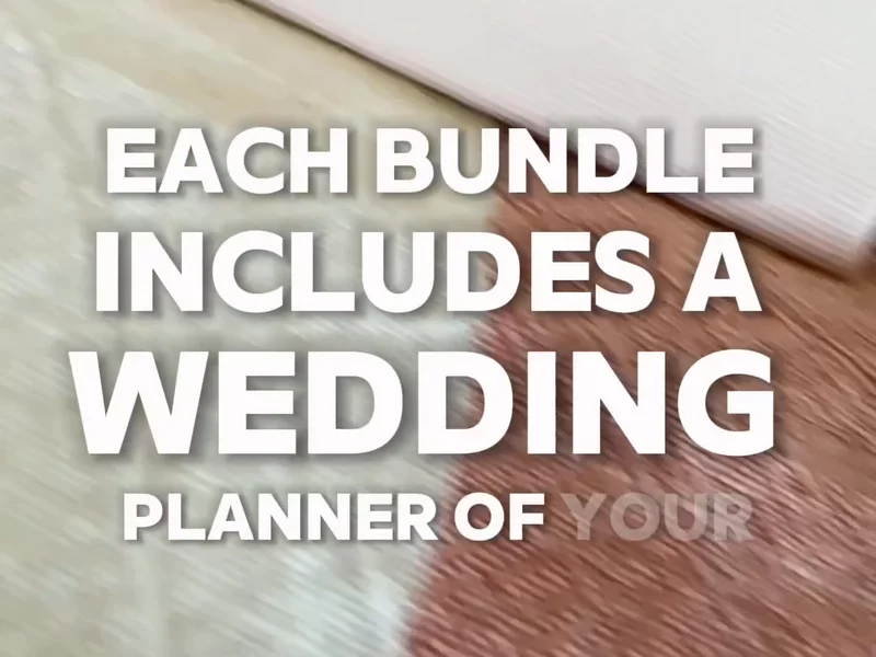 Simple wedding planner bundle