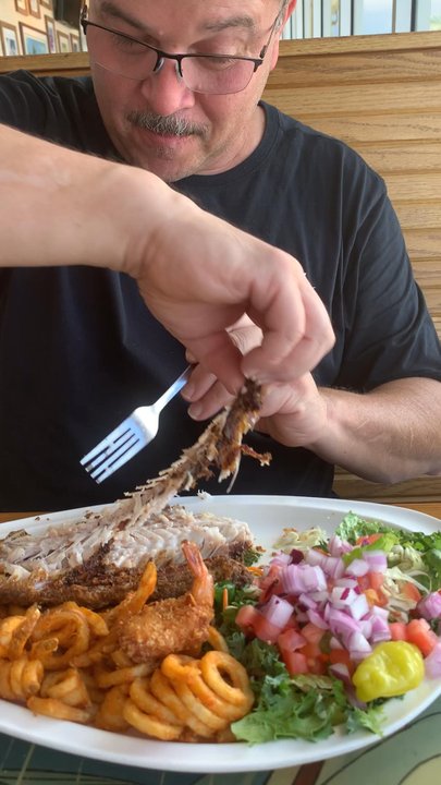 Quarterdeck Restaurants - Whole Red Snapper! DELICIOUS!! - Seafood Near Me - Dania Beach, Florida