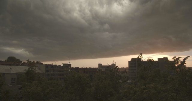 Storm in Vilnius, Lithuania