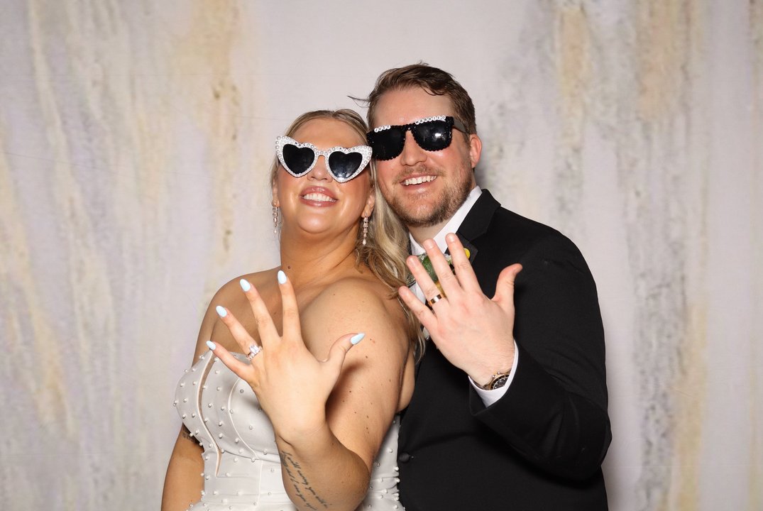 Mighty Photo Booths - Just married! Emily & Harrison tied the knot and enjoyed the Open-Air Photo Booth at The Carlisle Room in Dallas - Photo Booth Rentals Near Me