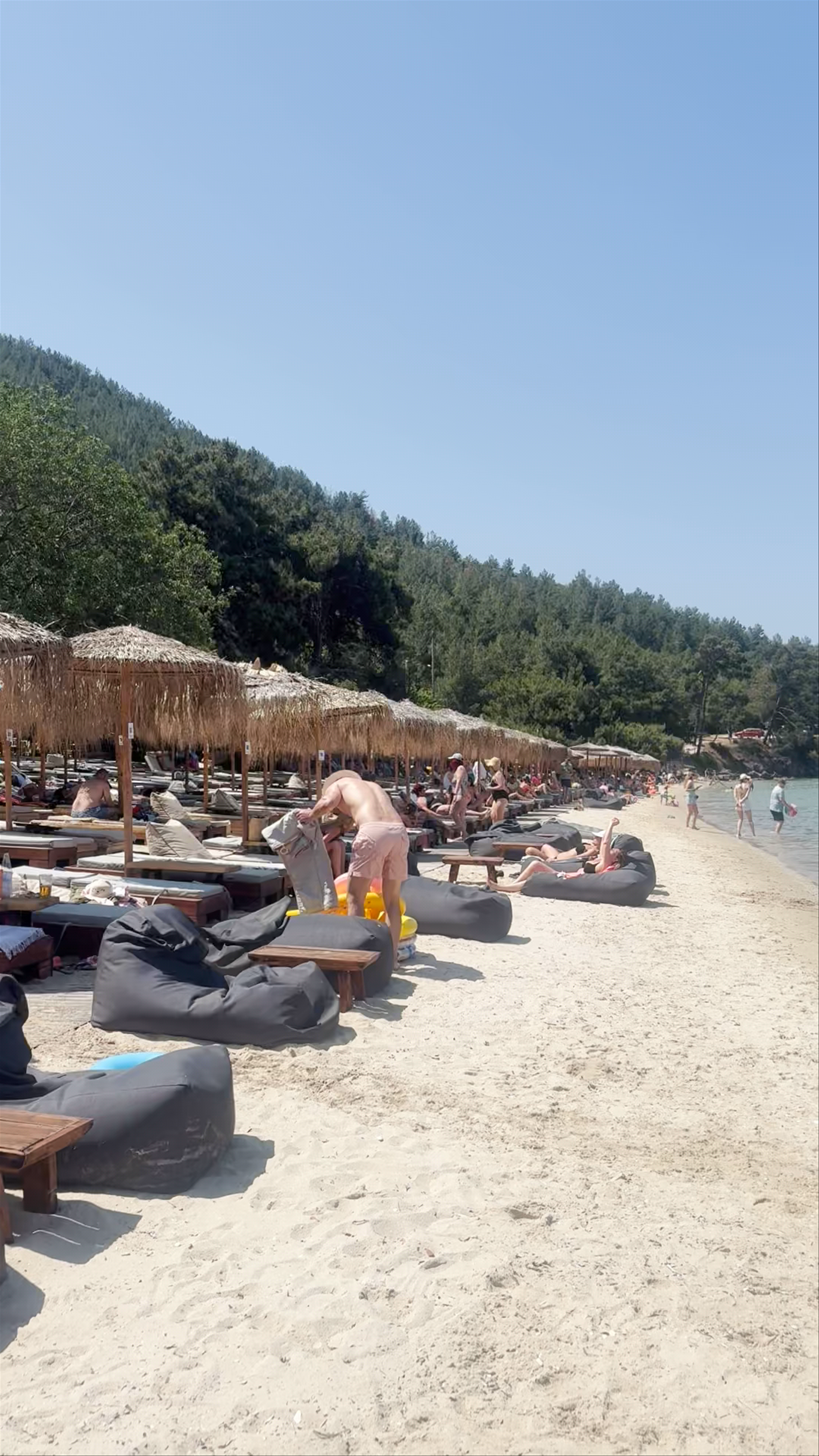 Sunny Day at Paralia Pachi Beach, Thasos, Greece