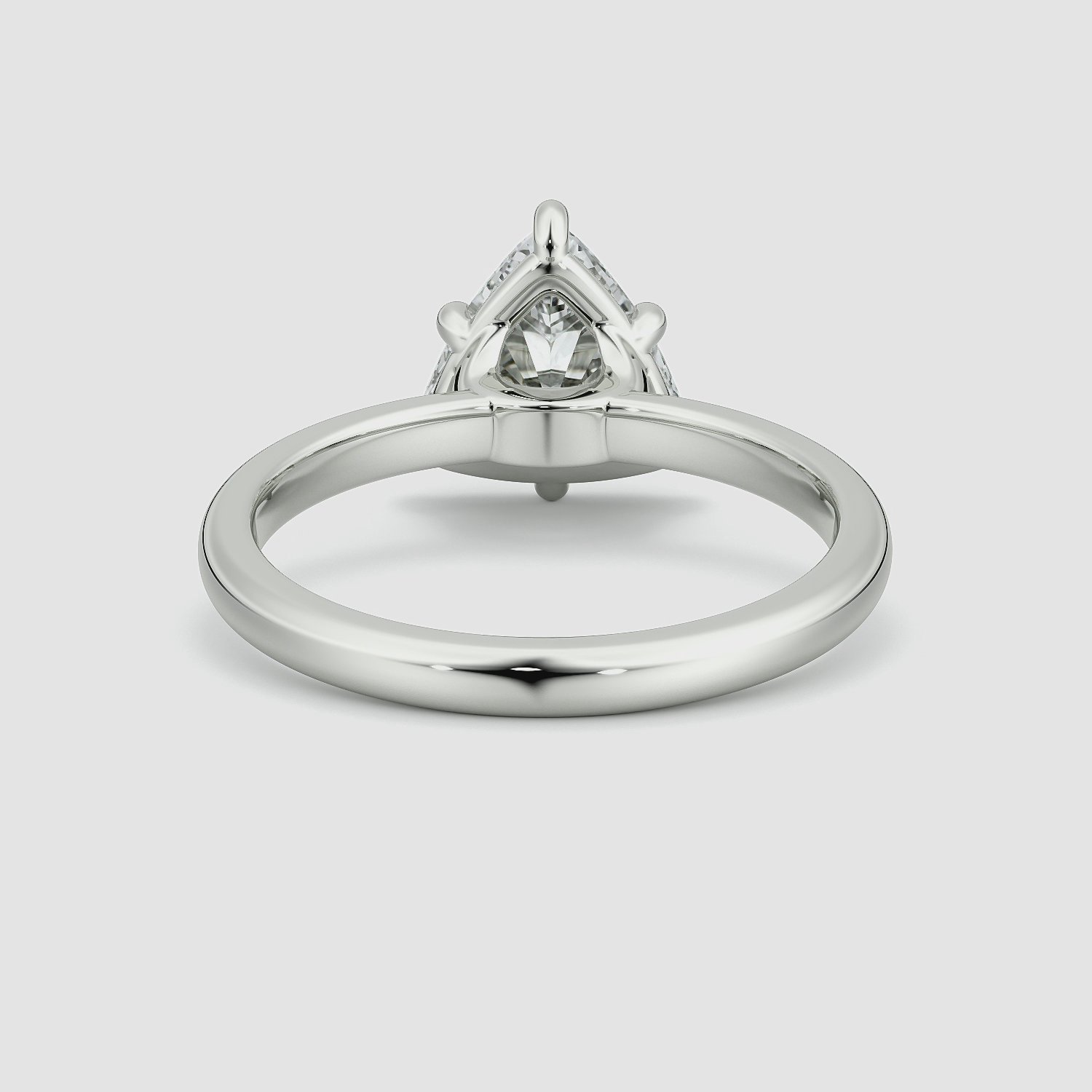 The Signature 6 Prong | Trillion | Platinum | bandAccent: Plain | bandWidth: large | hiddenHalo: no | diamondOrientation: vertical | caratWeight: other