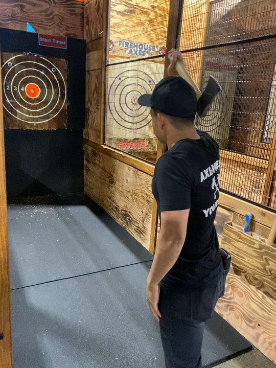 Firehouse Axes - If your instructor doesn't get a bullseye is he really an instructor - Axe Throwing Near Me - Vancouver, Washington