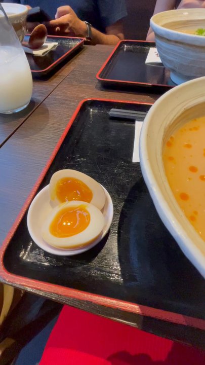 Ramen Isshin - Vegetarian red spicy miso ramen- added an egg - Ramen Near Me - Toronto, Ontario