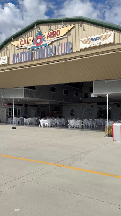 Cherry Pop Events - String Lighting set up at Cal Aero Events in Chino CA. - Wedding Planning Near Me