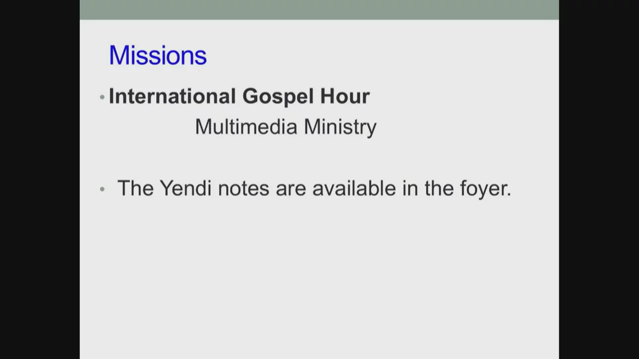 Bethel Service, April 05, 2026