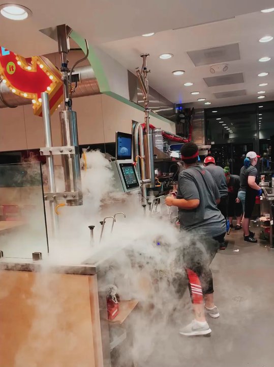 Atomic Burger - Nitrogen shakes in the making - Burgers Near Me - Baton Rouge, Louisiana